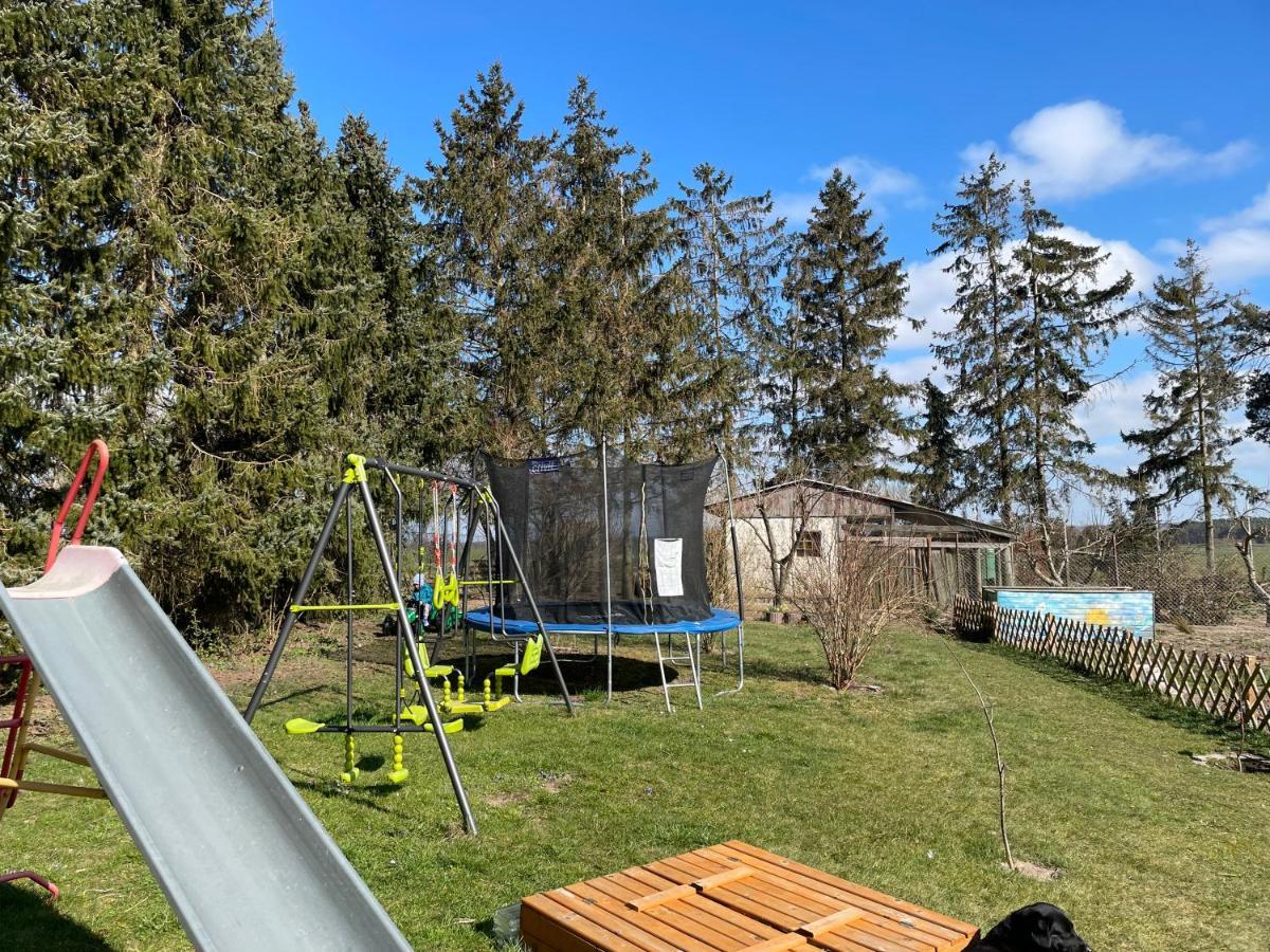 Landhaus Mit Pool, Bungalow In Der Natur Hohenbollentin Esterno foto